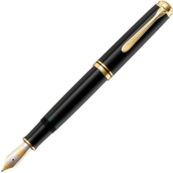 

Pelikan Souveran M1000 Fountain Pen | not Montblanc Visconti Leonardo - Hitam, EF