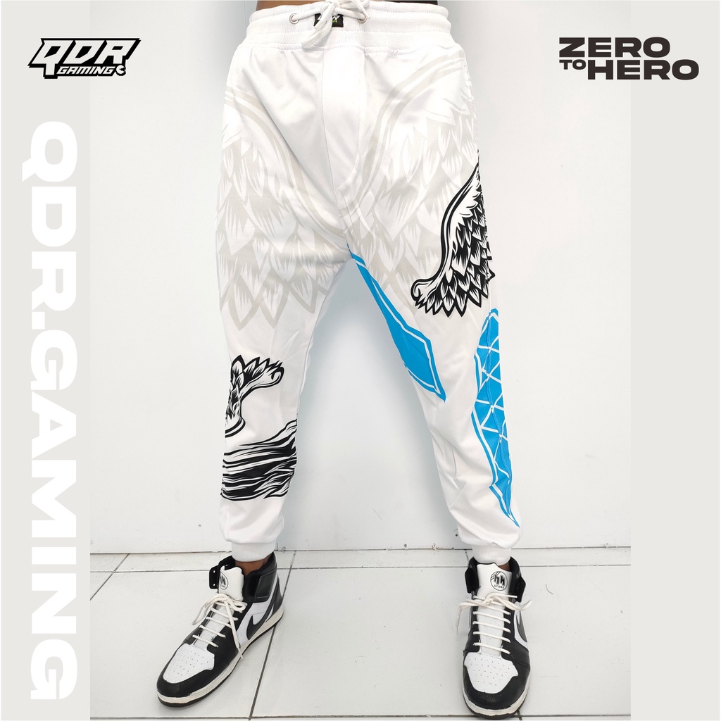QDR Gaming Celana Jogger Pria Motif FF Malaikat Angle