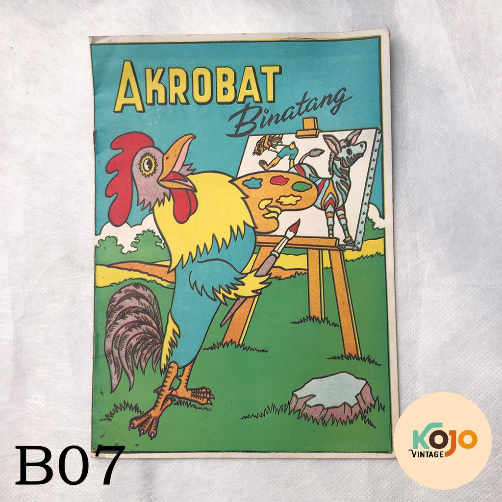 Buku Pelajaran Antik Jadul Lawas Langka Buku Mewarnai