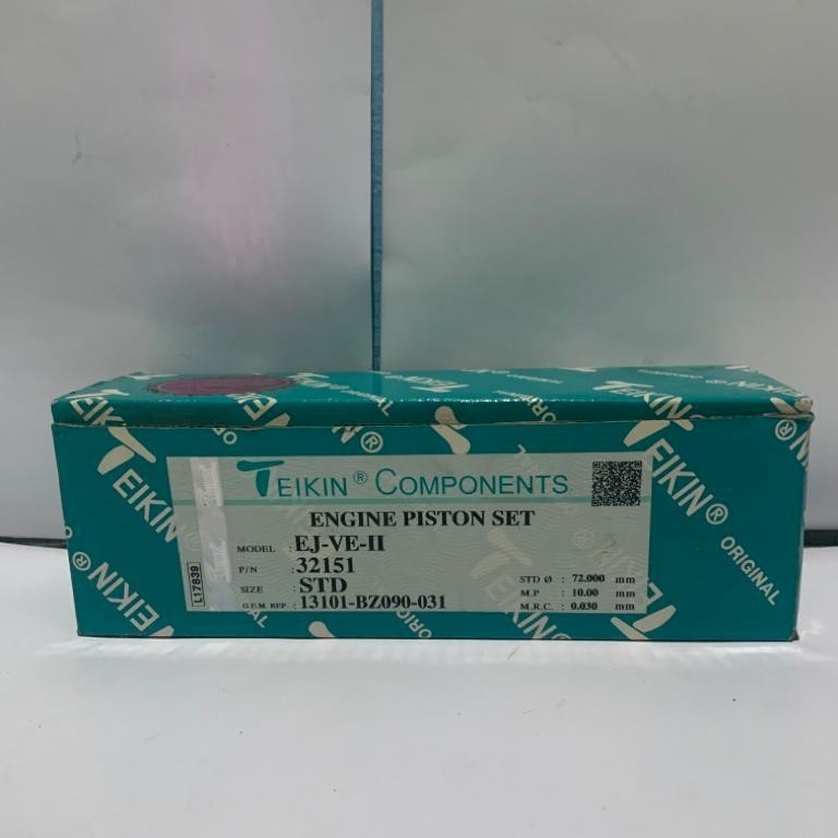 Piston / Seher set Daihatsu Xenia 1.0 VVTI Size STD