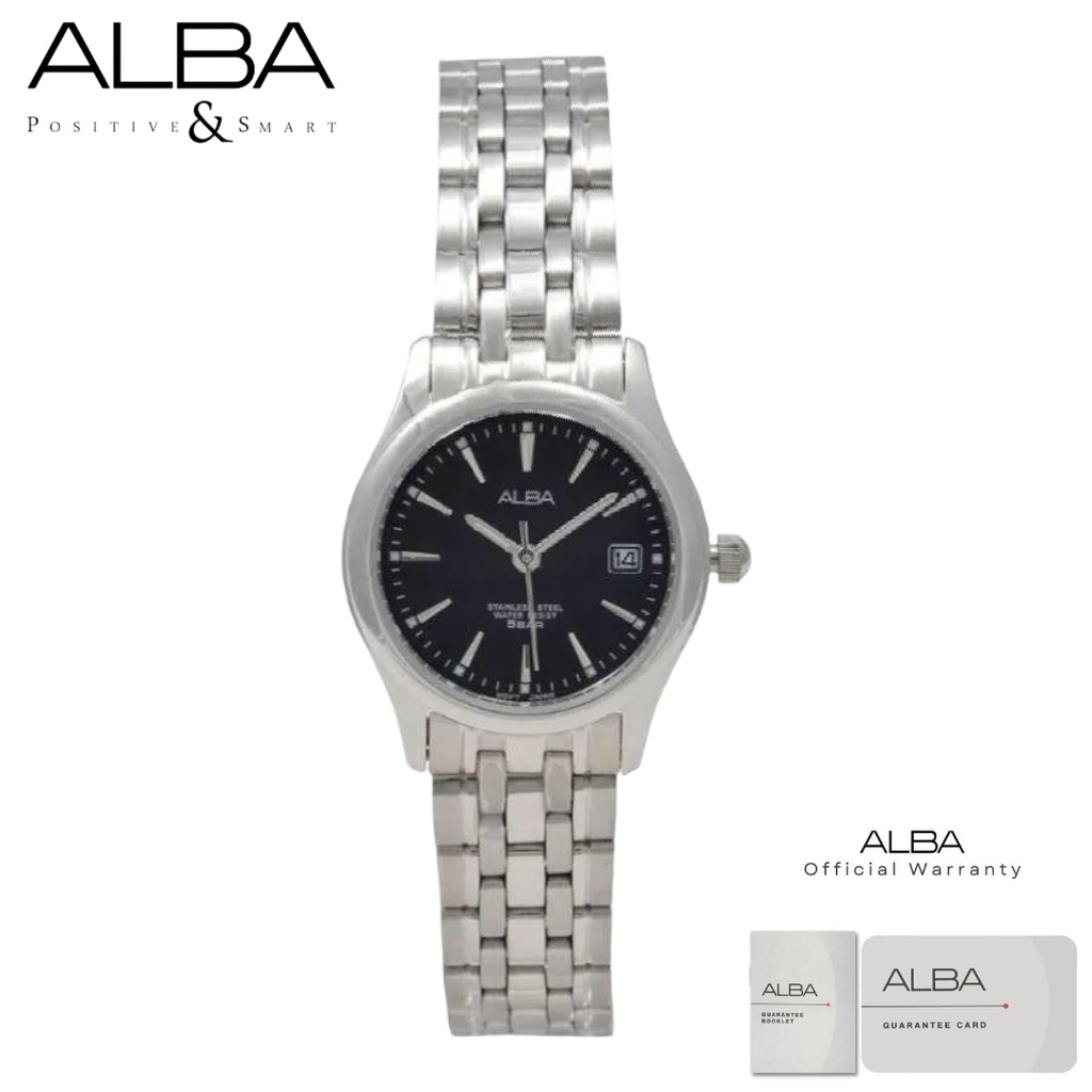 Alba Wanita AXT859 Jam Tangan Wanita Alba AXT859X1 Quartz Stainless Steel Strap