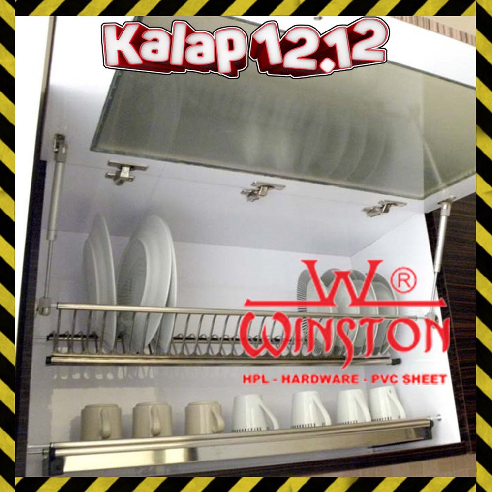 PROMO WINSTON Rack WW 304 D Rak  Piring  Gelas Stainless  100 