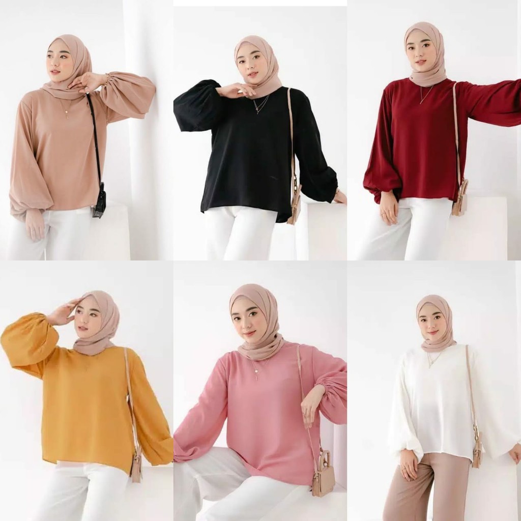DISKON KALINA BLOUSE - atasan murah / blouse murah / atasan wanita / blouse wanita / atasan cantik