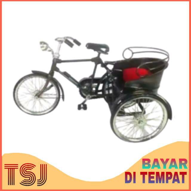 Miniatur Becak Medan Bahan Besi