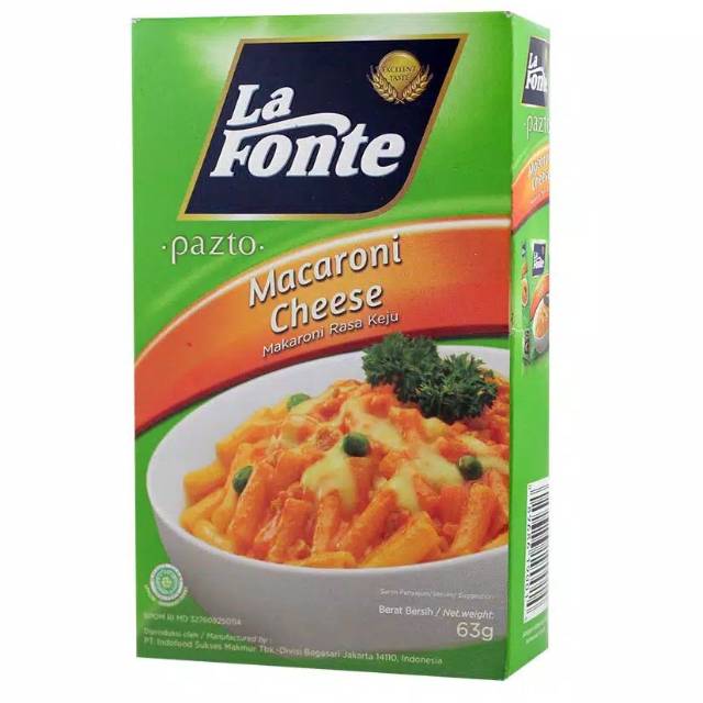

La fonte pronto macoroni with cheese 63gr