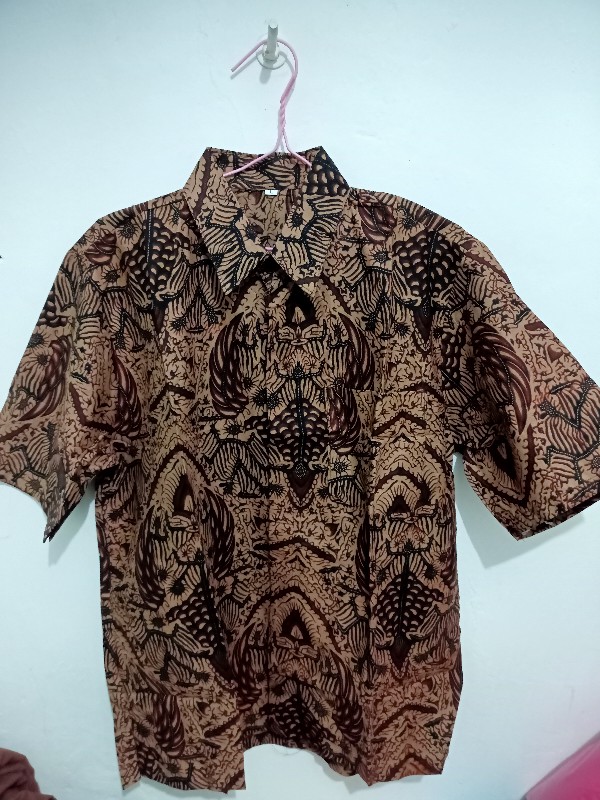 Kemeja Batik Pria Ppbtk07 Modern Lengan Pendek Casual Modis Trendy Masa Kini M L Xl Asli Pekalongan