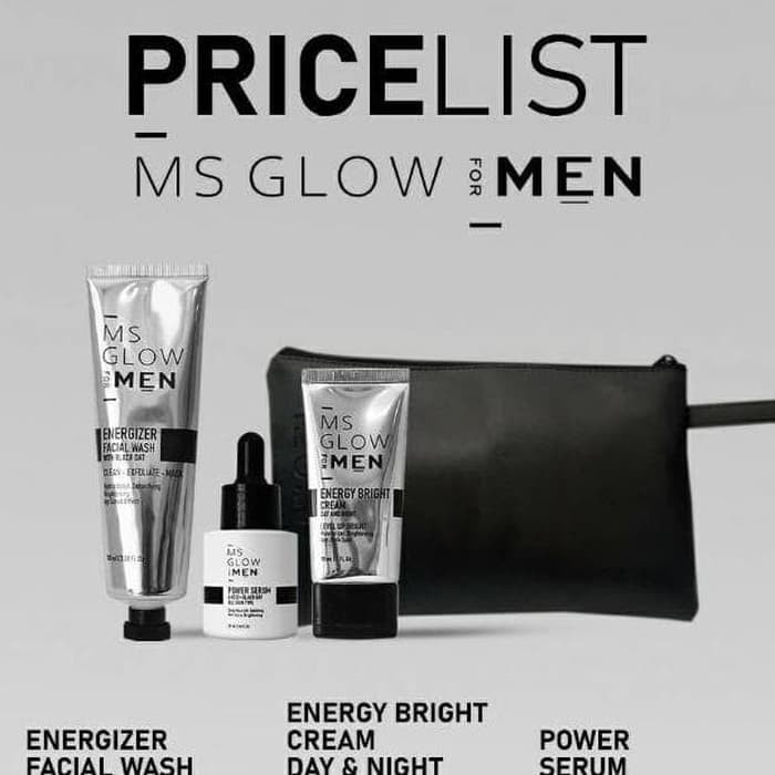 PAKET MS GLOW BASIC FOR MEN / SKINCARE PRIA