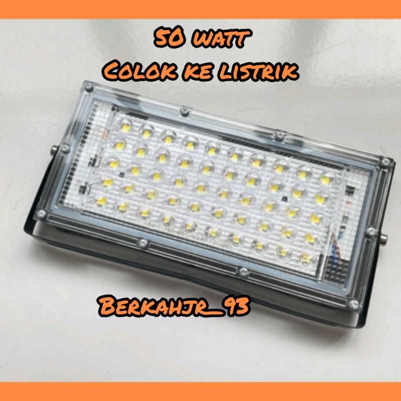Lampu Sorot 50 Mata LED, 50 watt. Colok ke Listrik