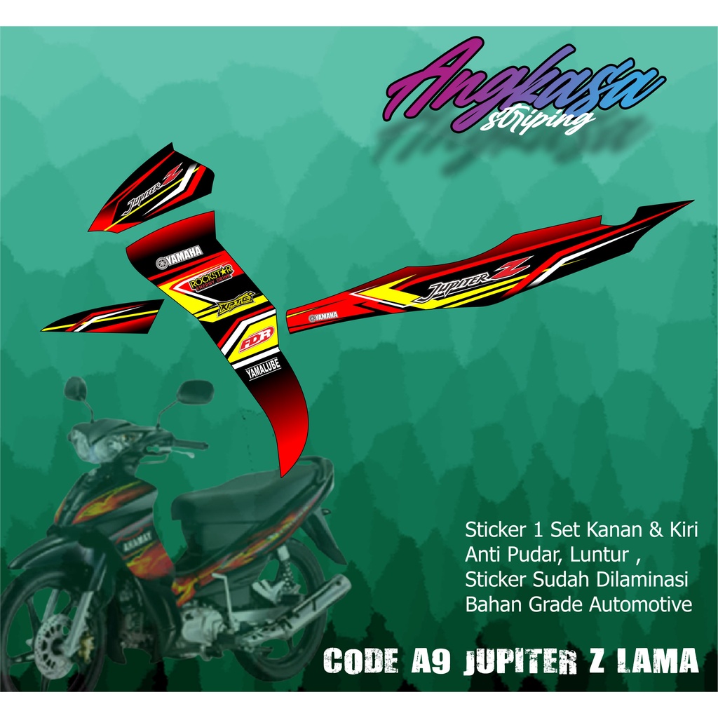 CODE A9 STRIPING JUPITER Z LAMA RACING SIMPLE KEREEN