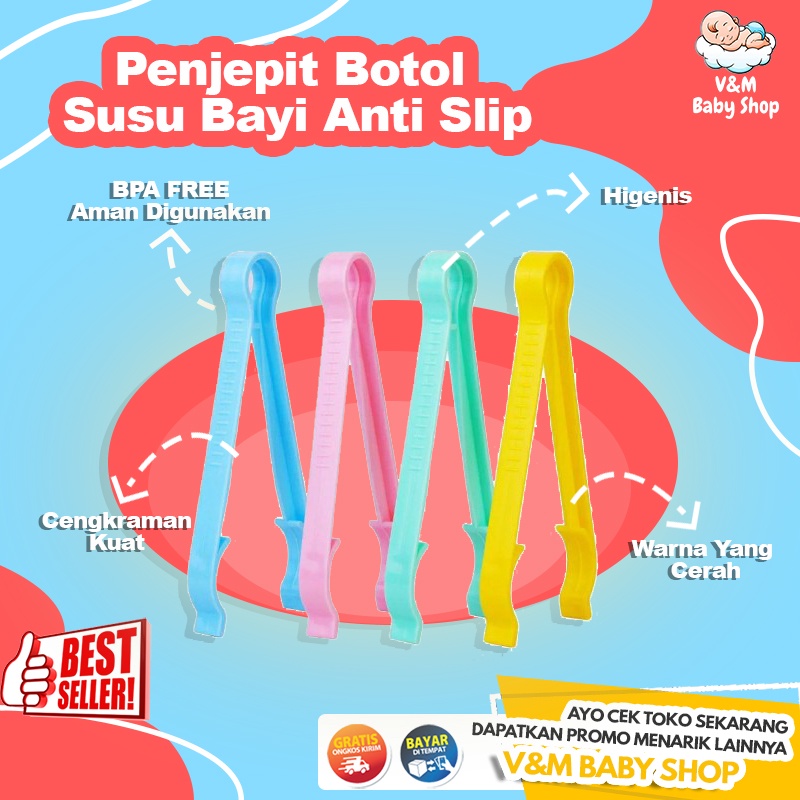 VnM053 | Penjepit Botol Susu Bayi Anti Slip / Capitan Botol BerKualitas