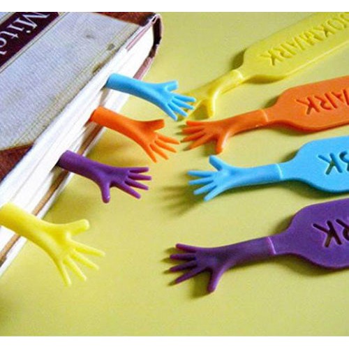 

4pcs of 15cm length Plastic Help Me bookmarks
