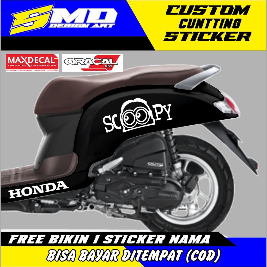 CUTTING STICKER MINION SCOOPY STRIPING