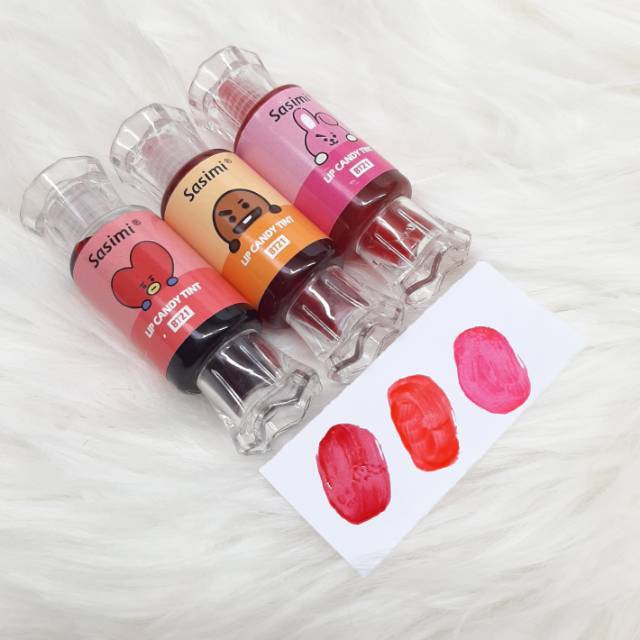 [SATUAN] liptint candy watersweet hraet BT21 SASIMI Moisturizing