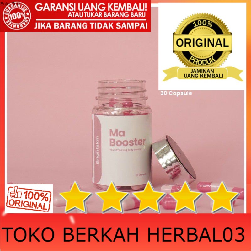 100% ASLI Ma Booster Whitening Kapsul Pemutih Badan Suplemen Pemutih Badan