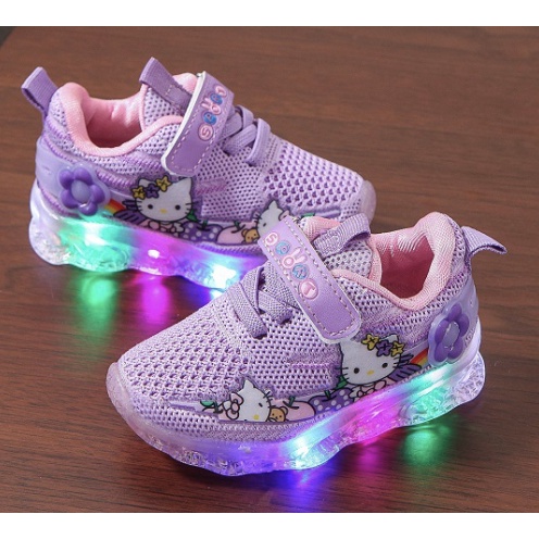 babyfit sepatu lampu helokiti LED sepatu import sneakers GS-908r