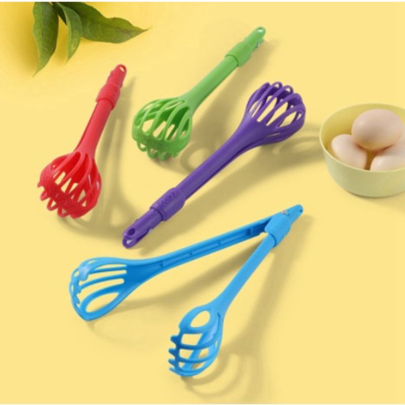 WHISK PENGOCOK PENJEPIT TELUR /  PENJEPIT MULTIFUNGSI 3 IN 1