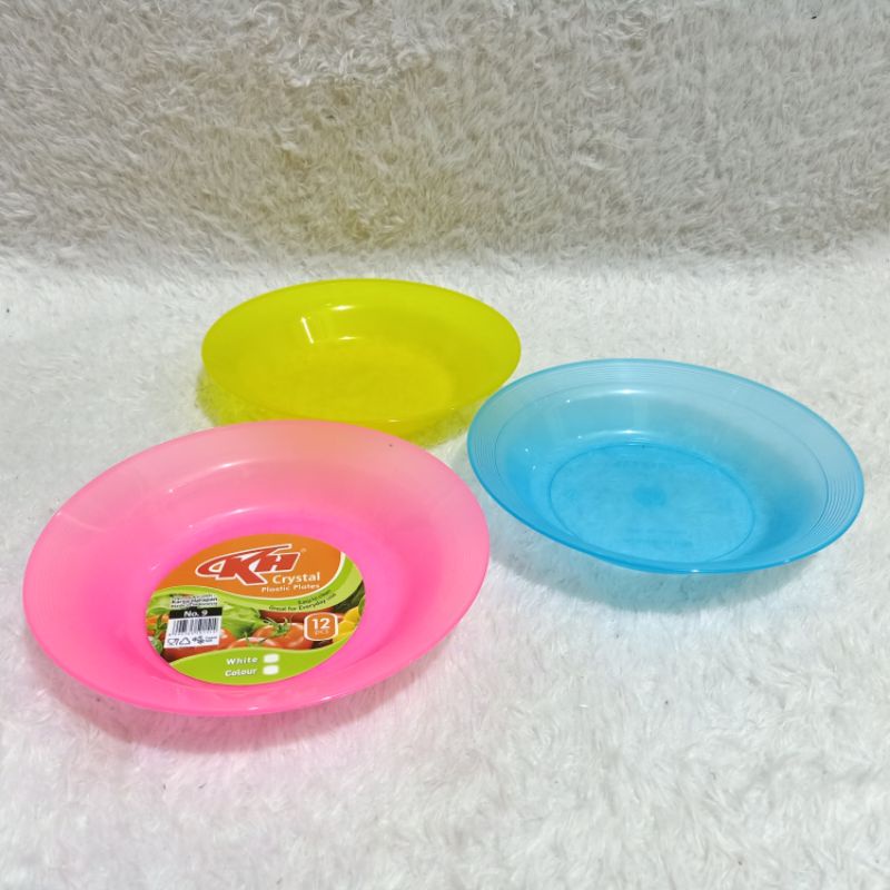 Piring Plastik No 9 KH Crystal