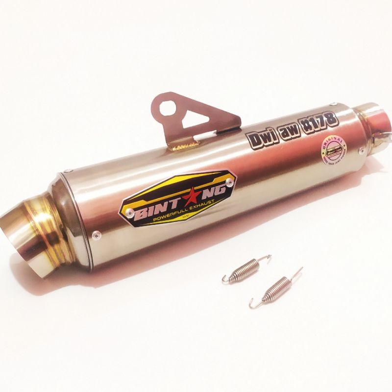 Knalpot Drag inlet 50mm Slincere only Original Bintang Powerfullexhaust-6