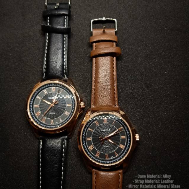 Yazole jam tangan kulit