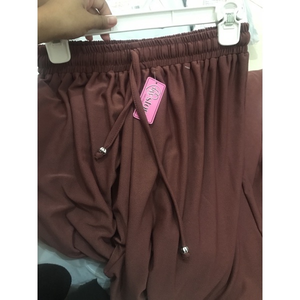 DAILY KULOT JUMBO // UMBRELLA KULOT // CELANA PANJANG WANITA-Burgundy