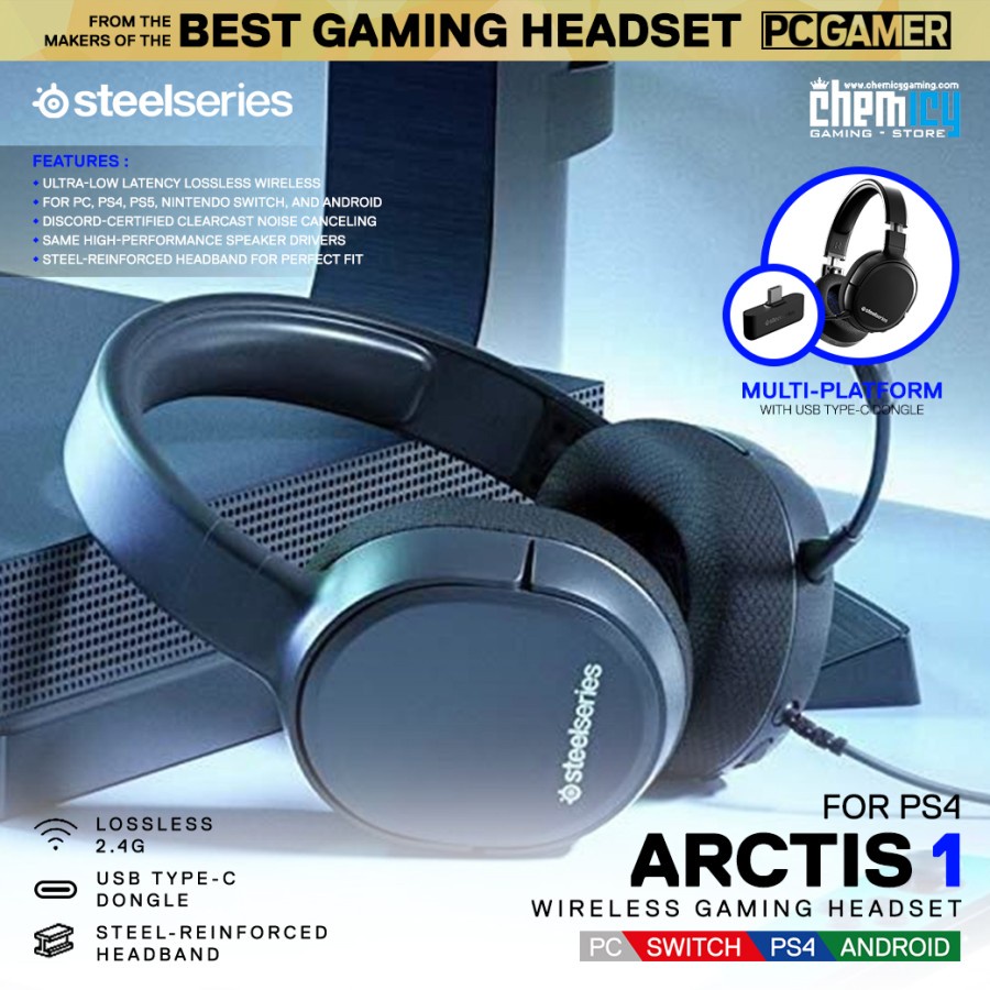 Steelseries Arctis 1 Wireless Playstation Edition Gaming Headset