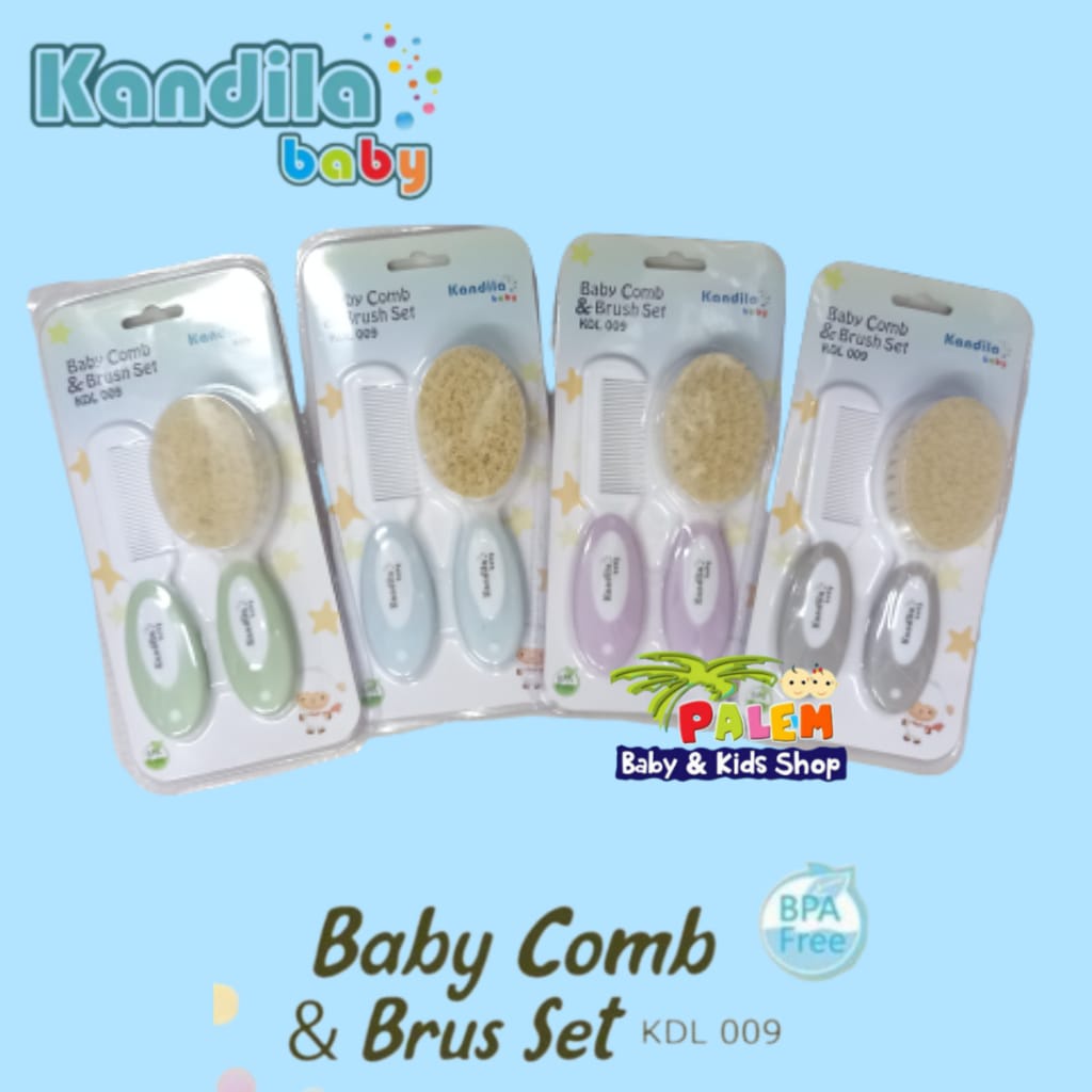 Kandila Baby Comb &amp; Brush Set/sisir bayi KDL009