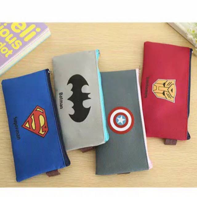 

Tempat Pensil/Tepak Pensil/Kotak Pensil Superhero/Pouch Kosmetik/Tempat Kotak Kosmetik