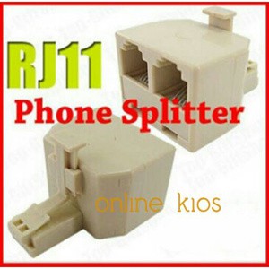 SPLITTER RJ11 2 Hole - Konektor Telepon