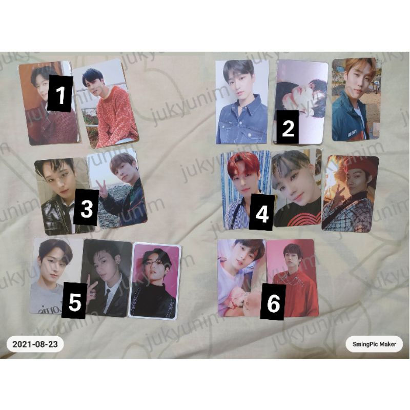 juyeon changmin the boyz photocard fancon real sg beatroad wd dazed chase