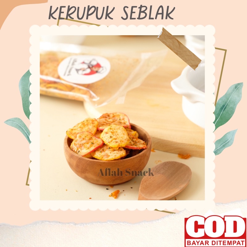 

KERUPUK SEBLAK KRUPUK SEBLAK PEDAS - TERMURAH 100gram COD