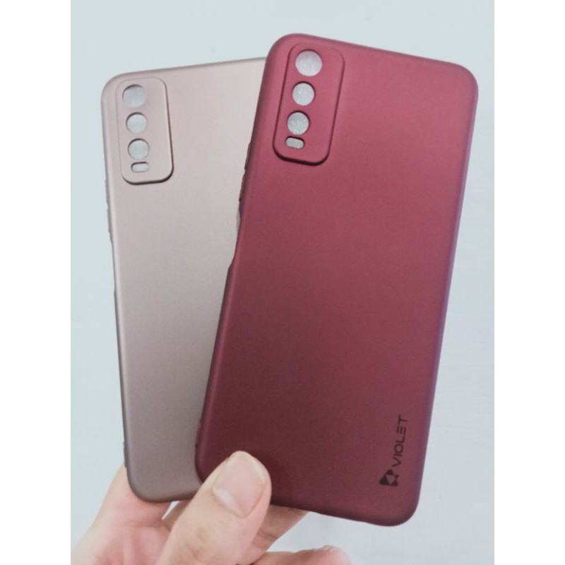 VIVO Y20 Y20S Y20i Y12S BABY SKIN ULTRATHIN CASING SOFTCASE VIOLET