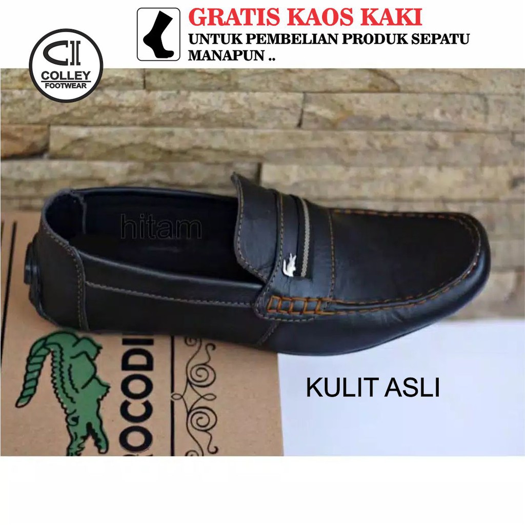 COD - SEPATU MOCASSIN PRIA 100% KULIT ASLI / LOAFERS / CASUAL LEATHER SHOES CLY-ODL-020