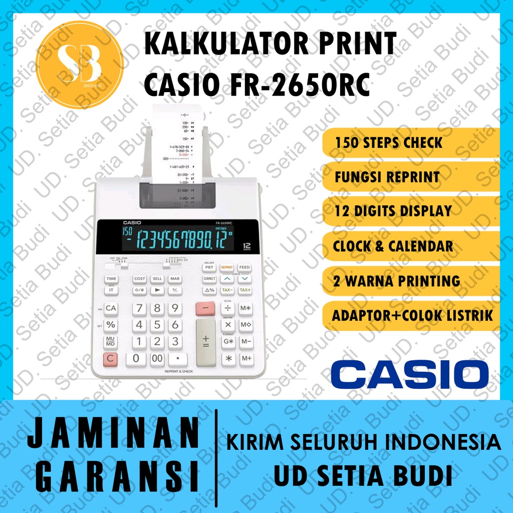 Kalkulator Print / Kalkulator Printing CASIO FR-2650RC