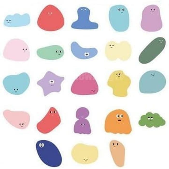 Label Sticker - Colorful Cute Buble (46pcs)