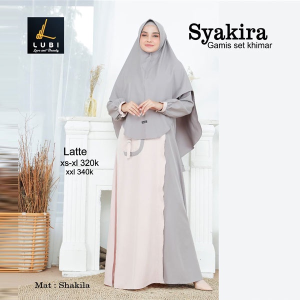 SYAKIRA GAMIS SET TERBARU LUBI ORIGINAL SHAKILA