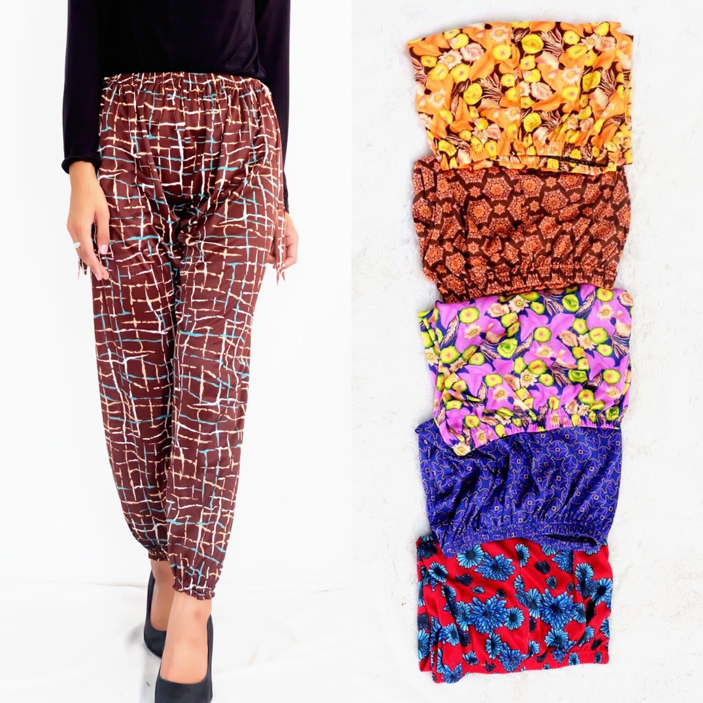 LEGGING HYGET CUMI - LEGING PANJANG KERUT BAWAH MOTIF HYGET - inner pants murah