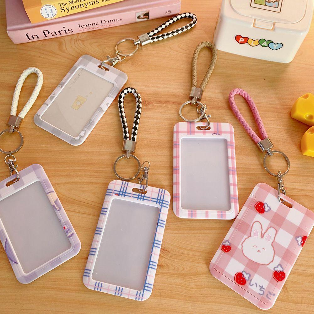 Lanfy Card ID Holder Perlengkapan Kantor Perlengkapan Sekolah Lengan Kartu Kredit Lanyard Key Holder Bank Card Holder