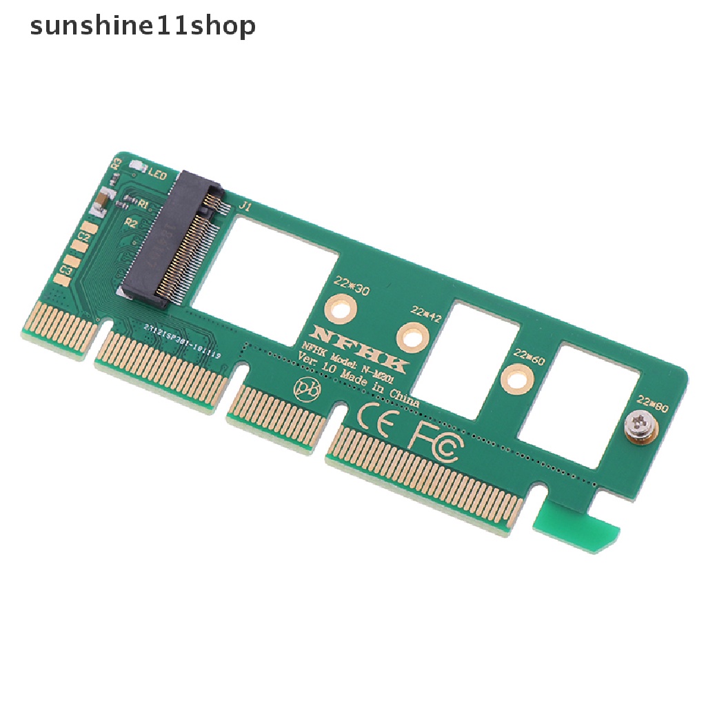 Sho Adaptor Konverter NVMe M.2 NGFF SSD Ke PCI-E express 3.0 16x x4