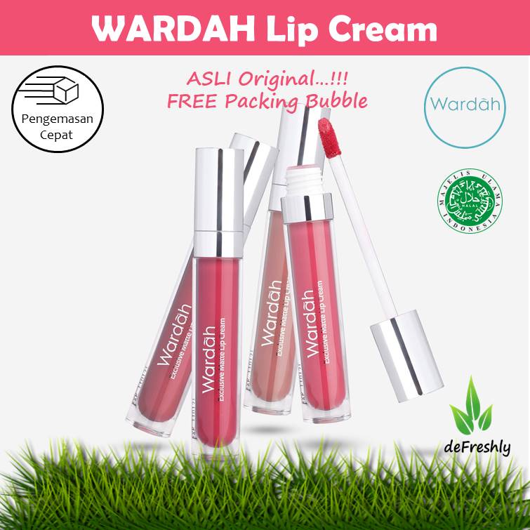 WARDAH Lipcream - Exclusive Matte Lip Cream ( lipstick lipstik lipkrim ) - ORIGINAL