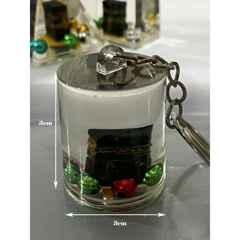 Gantungan kunci kabah bahan kristal bening jual Per lusin from Rindu kabah store