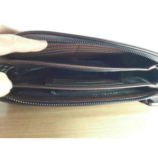 Handbag clutch tas tangan Pria dengan pengaman kunci nomor keren dan eksklusif