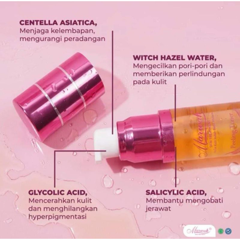 Marwah Peeling Toner (untuk yang susah putih)