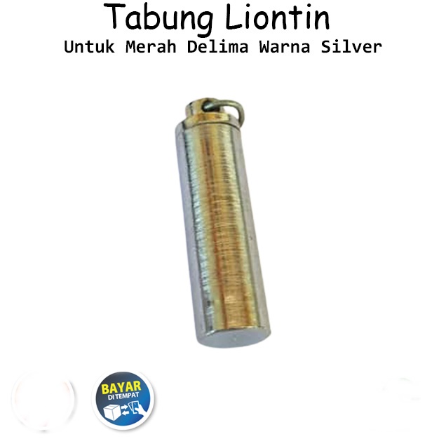 Koleksi Liontin Tabung Kuningan Warna Silver