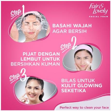 ^ KYRA ^ Fair And Lovely Facial Foam Brightening Pembersih Wajah Glow Lovely - Kemasan Tube