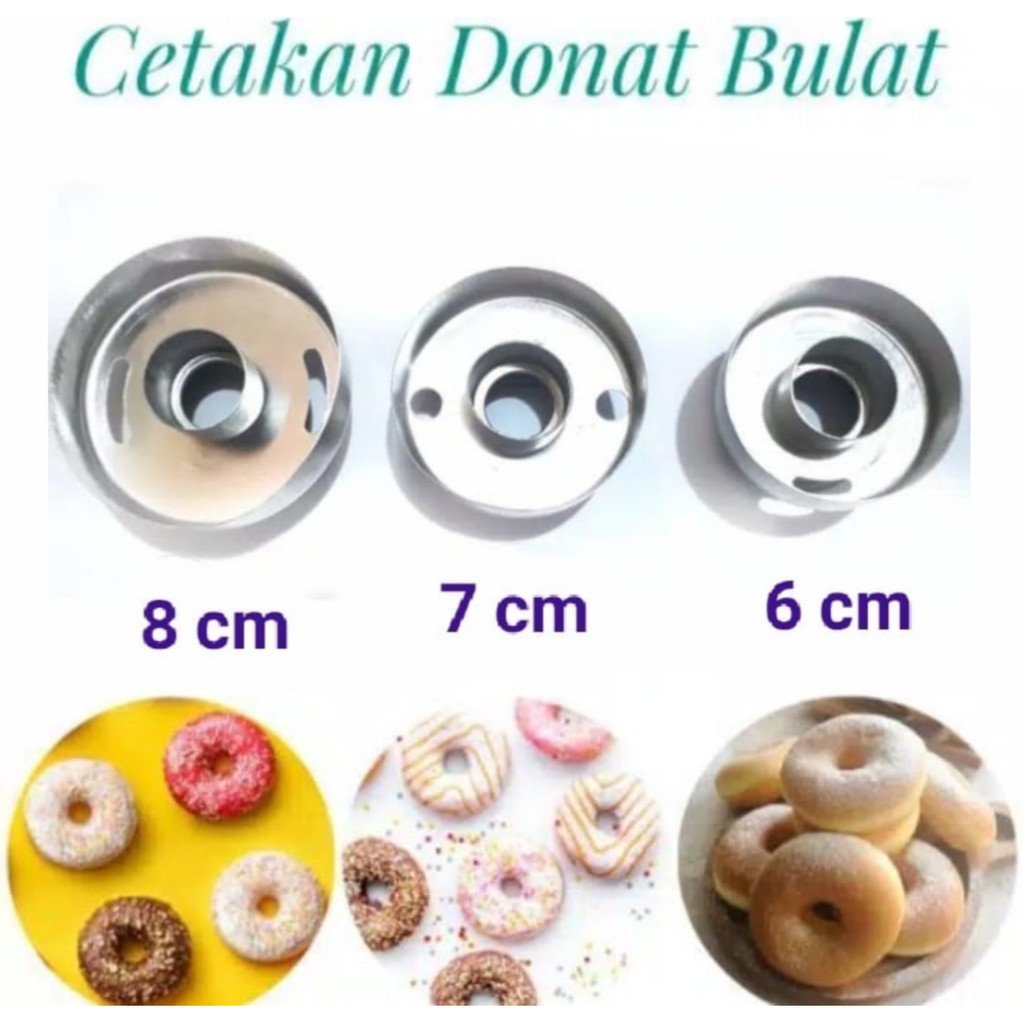 Cetakan Donat Bulat Bahan Aluminium Anti Karat