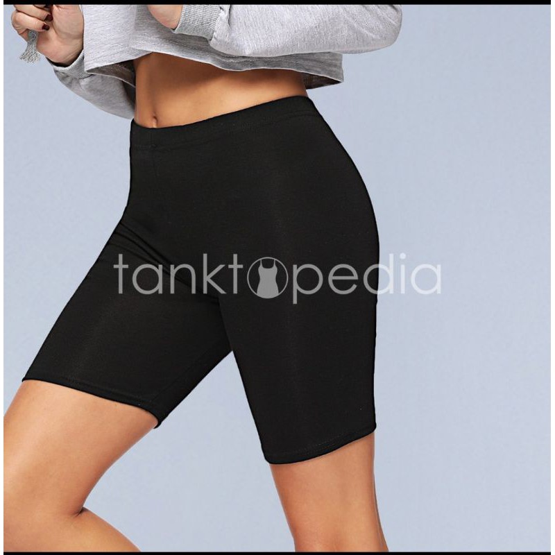 Celana Strit / Stretch Shortpant  Leging Pendek Wanita Fellicia LUSINAN