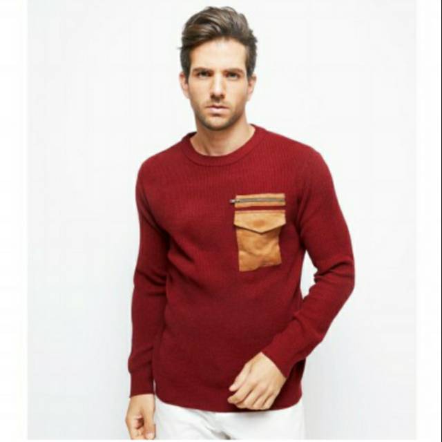 ALIVE by Sophie Paris - Pakaian Pria Maroon XL