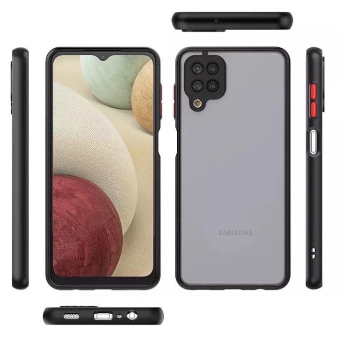 CASE SAMSUNG GALAXY M12 CASE TRANSLUCENT MATTE AERO COVER ORIGINAL HARDCASE