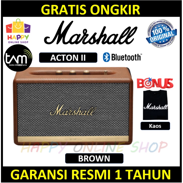 Marshall Acton II Bluetooth Speaker Marshall Action 2 Wireless - Garansi Resmi