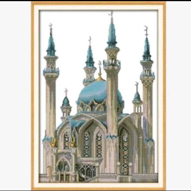 Paket kristik masjid mesjid islam pola kain istanbul turki